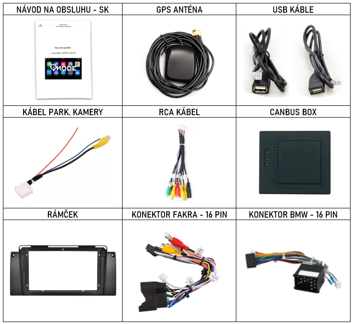 SK Prislusenstvo pre autorádio Bmode BEV14 pre BMW E39 X5 E53 s CarPlay AndroidAuto - evtech.sk